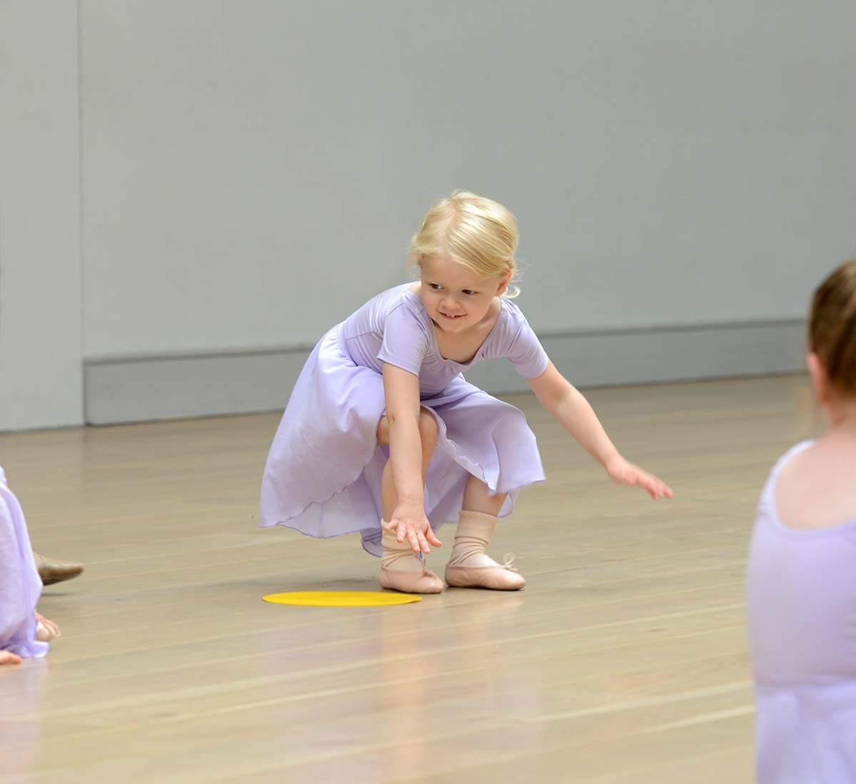 Toddlers taking part in a First Steps dance class at Intune Dance, Cotswolds